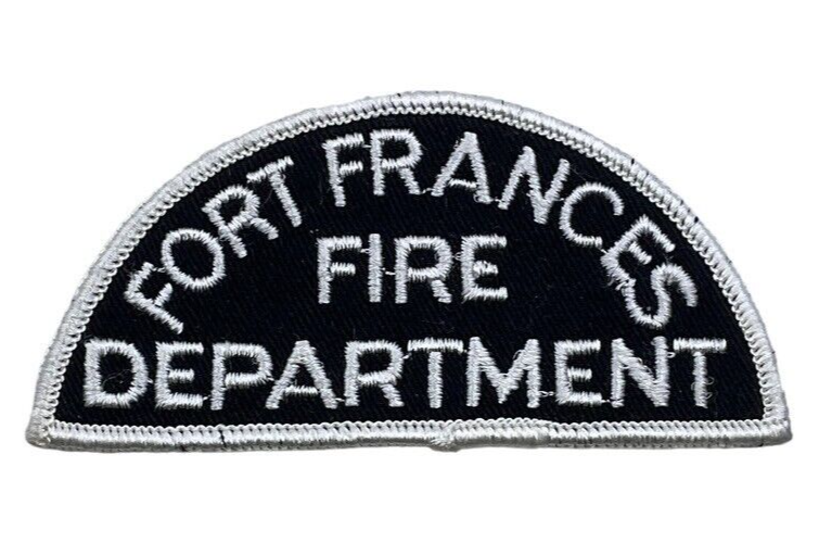 Canadian Fort Frances Ontario Fire Department White Border Patch