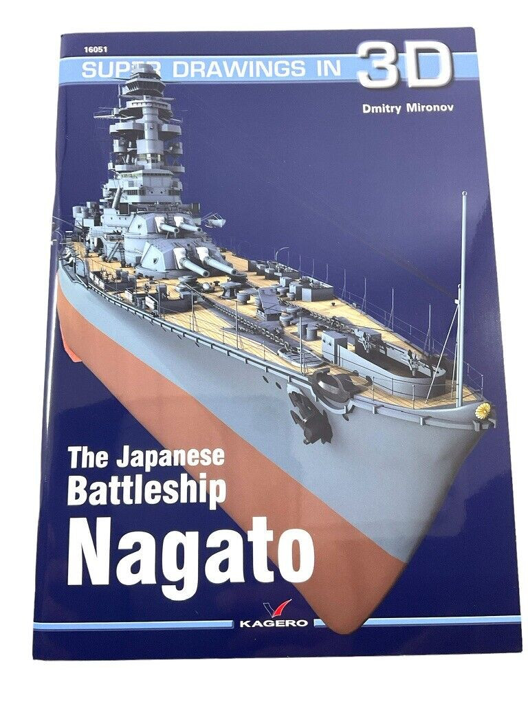 WW2 Japanese Navy Battleship Nagato Super Drawings SC Reference Book