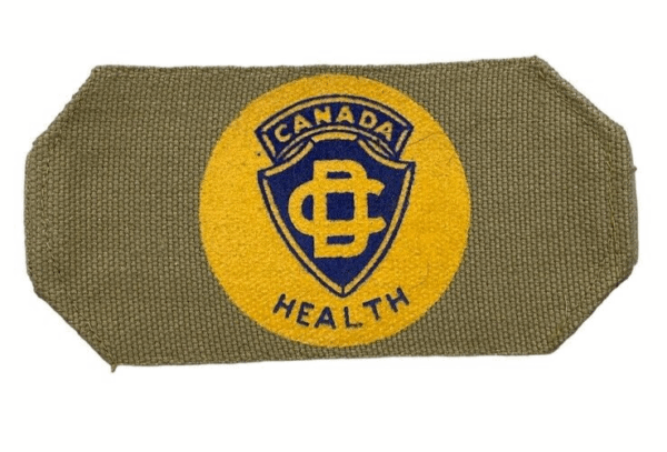 Canadian Civil Defence Health Armband Brassard