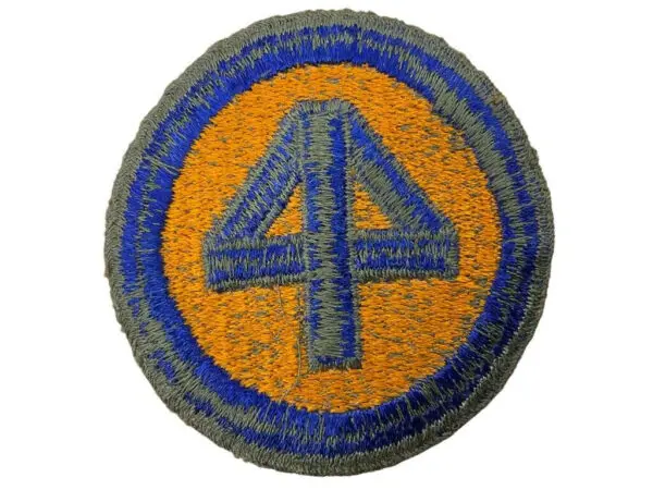 WW2 US Army 44th Division Shoulder Patch SSI Shoulder Sleeve Insignia Green Back