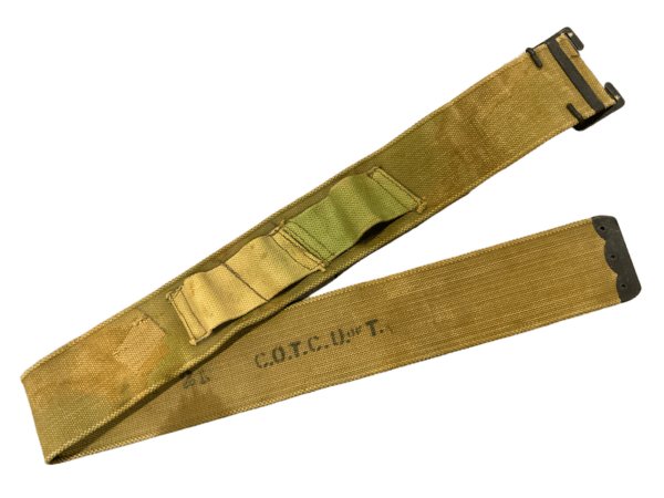 WW1 Canadian CEF COTC U Of T Marked 08 Pattern Web Belt With Modification