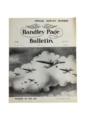 WW2 British RAF Handley Page Bulletin Vol IX No 104 June 37 SC Reference Book