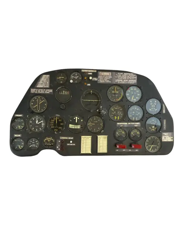 WW2 US USAAF P38 Lightning REPRODUCTION Instrument Panel with Original Instruments