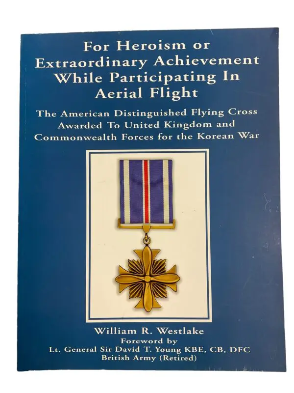 US USAF Korean War DFC To British RAF For Heroism or Extraordinary Achievement While Participating in Aerial Flight SC Reference Book