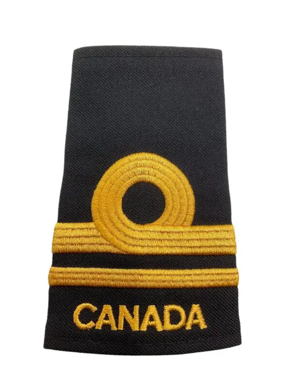 Canadian Forces RCN Navy Sub Lieutenant Rank Insignia Slip On Single