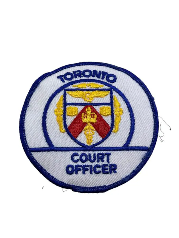 Canadian Ontario Toronto Police Court Officer Patch