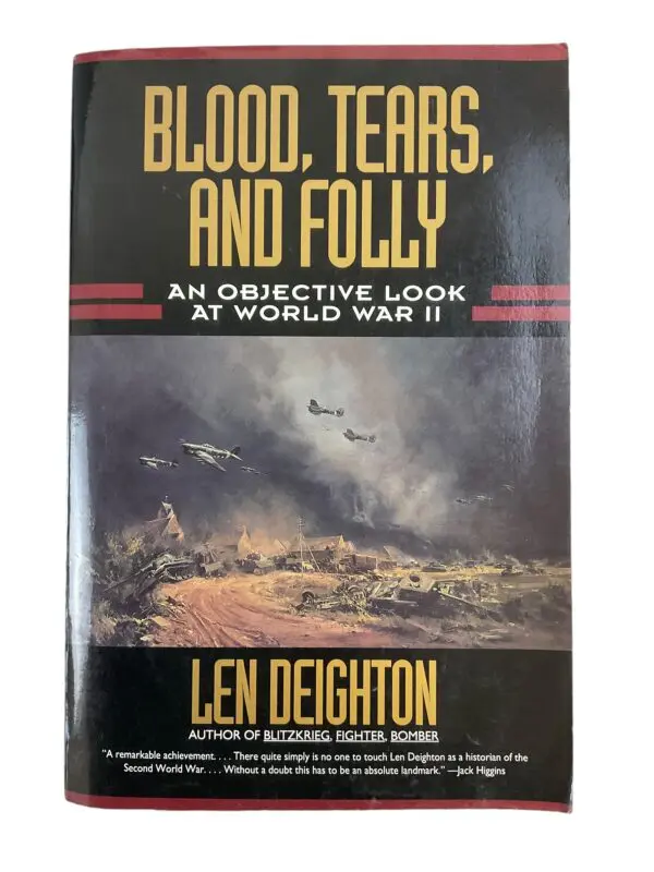 WW2 British German US Blood Tears and Folly Len Deighton HC Reference Book