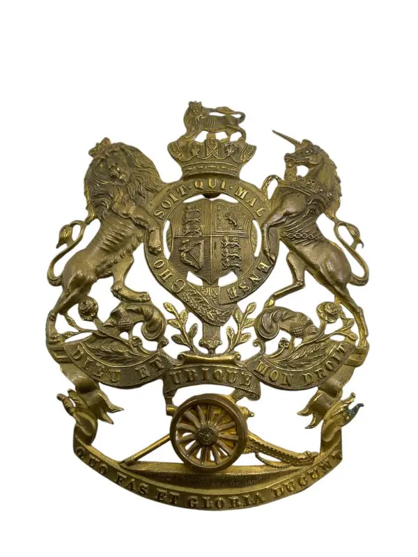 British Victorian Royal Artillery Officers Helmet Plate