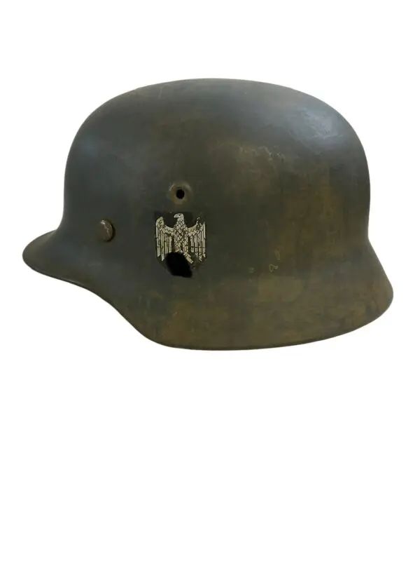 WW2 German M40 Steel Helmet Q66 RESTORED FAKE