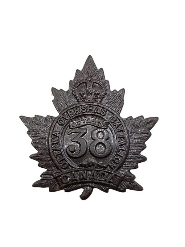 WW1 Canadian CEF 38th Battalion Cap Badge