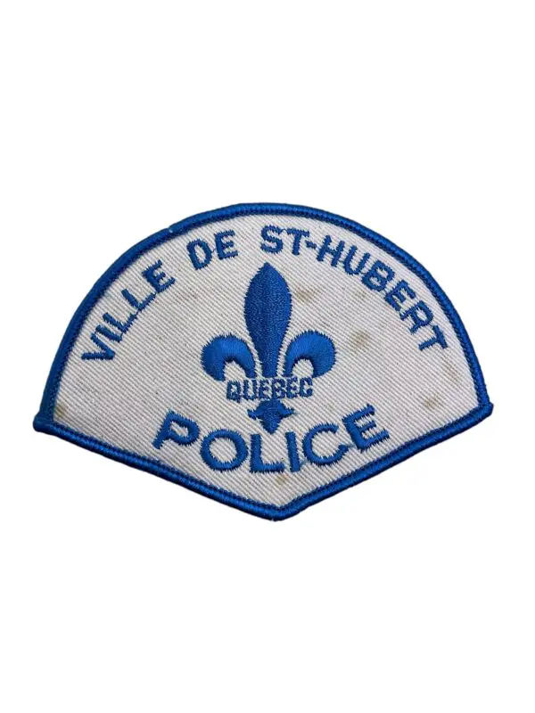 Canadian Quebec Ville De St-Hubert Police Patch