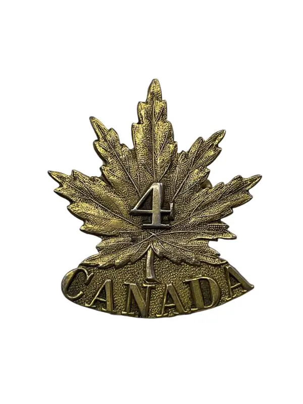 WW1 Canadian CEF 4th Battalion Cap Badge