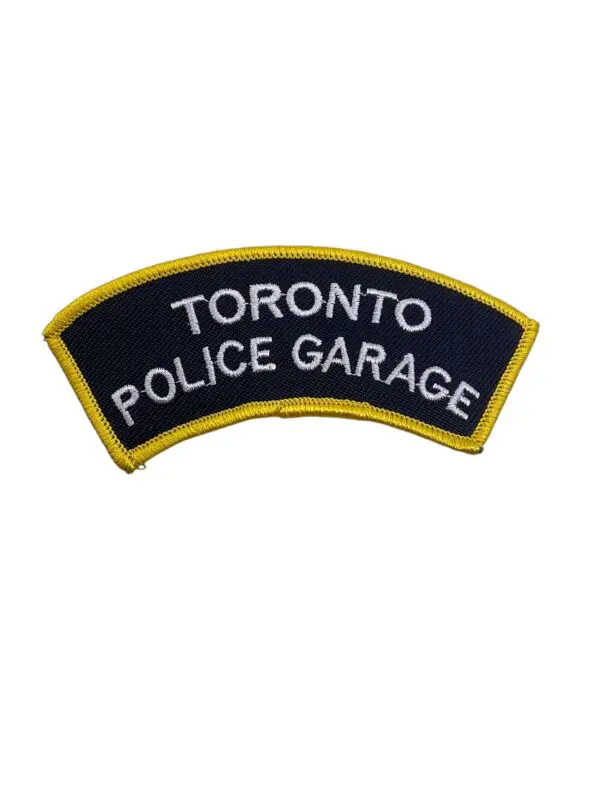 Canadian Ontario Toronto Police Garage Shoulder Title Patch