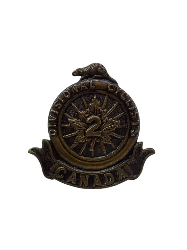 WW1 Canadian CEF 2nd Divisional Cyclists Collar Insignia Single