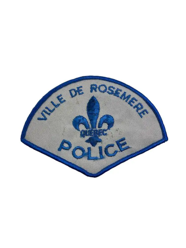 Canadian Quebec Ville De Rosemere Police Patch