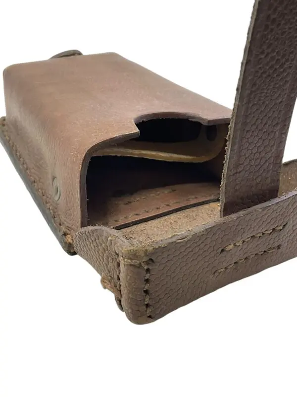 WW2 German Brown Leather Guard Ammo Pouch