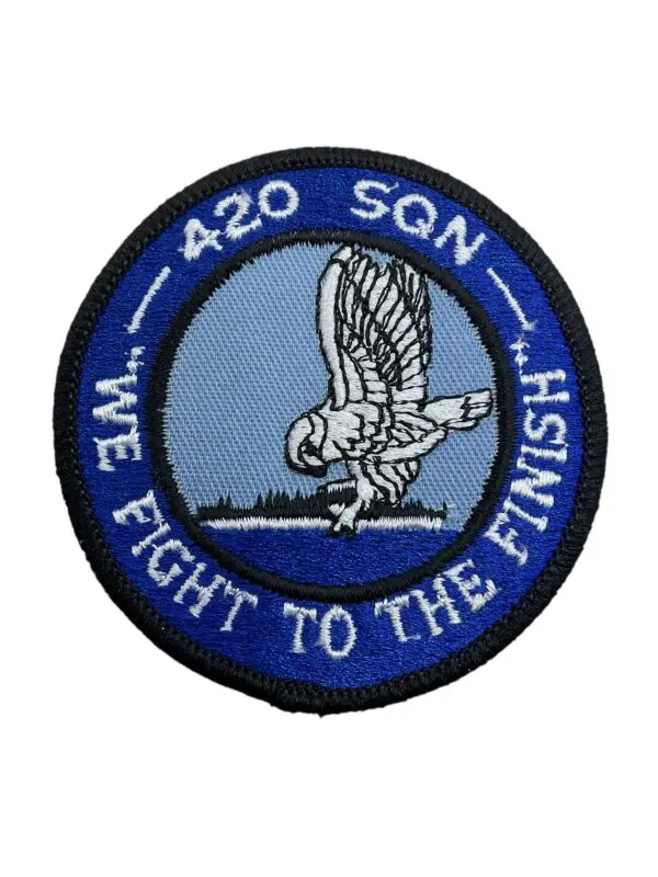 Canadian Forces RCAF 420 Squadron We Fight to the Finish Crest Patch