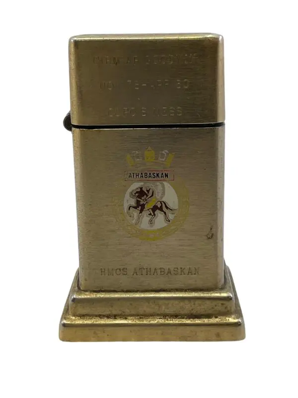 Canadian Navy RCN HMCS Athabaskan Petty Officers Zippo Lighter Desktop