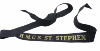 Royal Canadian Navy HMCS St Stephen Cap Tally Full Length