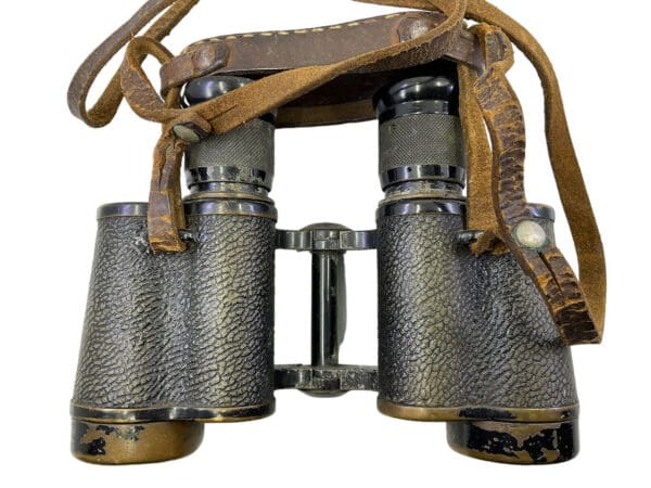 WW2 Soviet Russian Binoculars With Neck Strap & Lens Cover