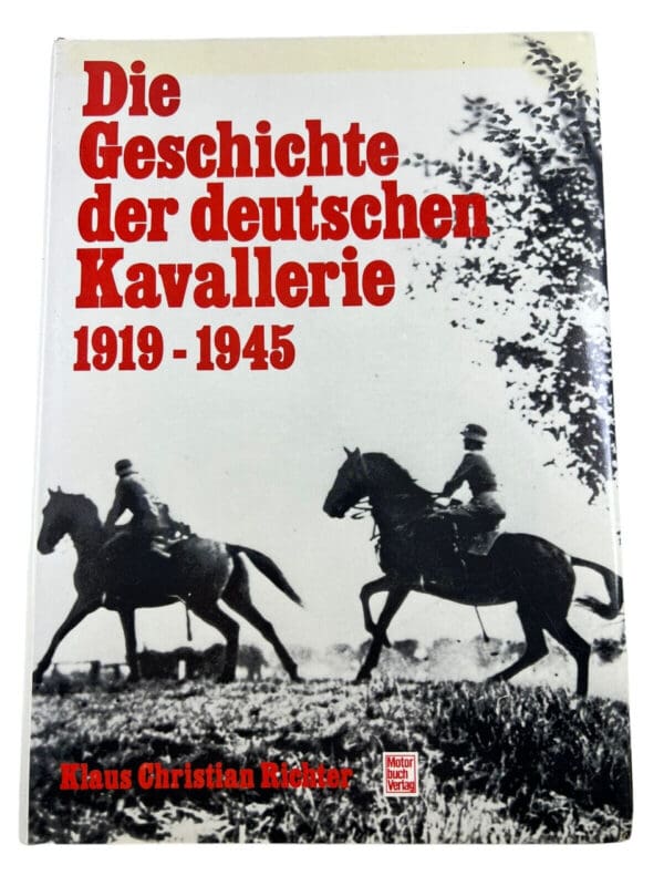 WW2 German Cavalry Klaus Christian Richter GERMAN TEXT Hardcover Reference Book