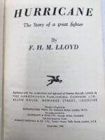 WW2 British RAF Hurricane Story of a Great Fighter Hard Cover Reference Book