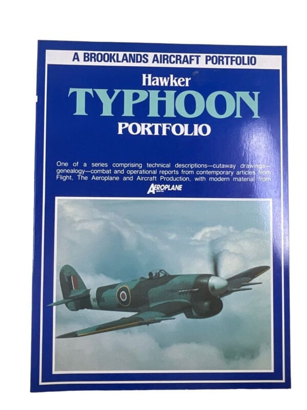 WW2 British RAF Hawker Typhoon Portfolio Brooklands Softcover Reference Book