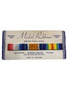 WW1 Canadian British Medal Ribbon Bar Full Size Trio Card of Issue Sew On Type