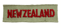 WW2 RNZAF Tropical NEW ZEALAND Nationality Shoulder Title Insignia Single