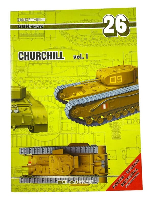 WW2 British Churchill Tank Volume 1 Gun Power 26 Soft Cover Reference Book