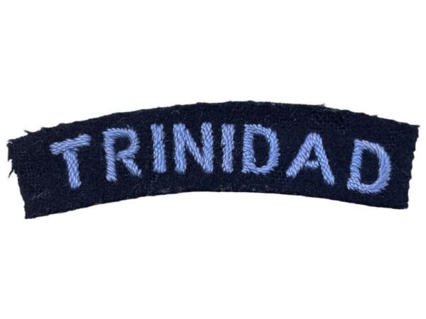 WW2 British RAF Trinidad Nationality Shoulder Title Patch Insignia Single