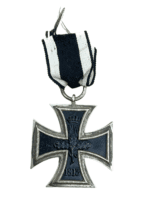 Imperial German 1870 Iron Cross 2nd Class Large Frame & Ribbon