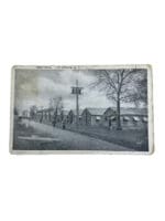WW1 US Army AEF Mess Halls Fort Niagara N.Y. Photo Postcard & Stamp