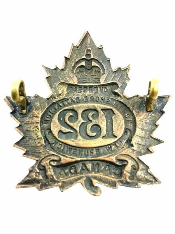 WW1 Canadian CEF 132nd Battalion Cap Badge Insignia