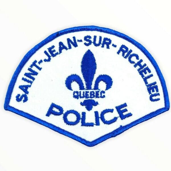 Canadian Saint Jean Sure Richelieu Quebec Police Patch Obsolete