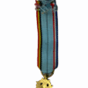 WW1 Belgian Green Enamel Cross Miniature Medal - Image 2