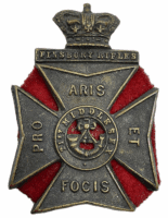 Victorian British Finsbury Rifles Cap Badge
