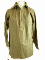 WW2 British Canadian Pull Over Wool Shirt 15 Collar