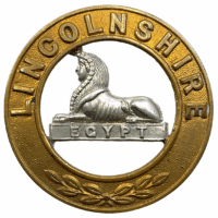 British Lincolnshire Regiment Helmet Plate Centre