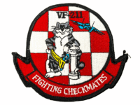 US USN Naval Aviator VF 211 Any Knight Baby Tomcat F-14 Patch