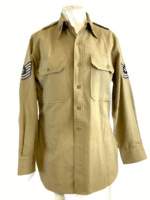 US USAAF Air Force Technical Sergeant Shirt With Insignia 14 Collar