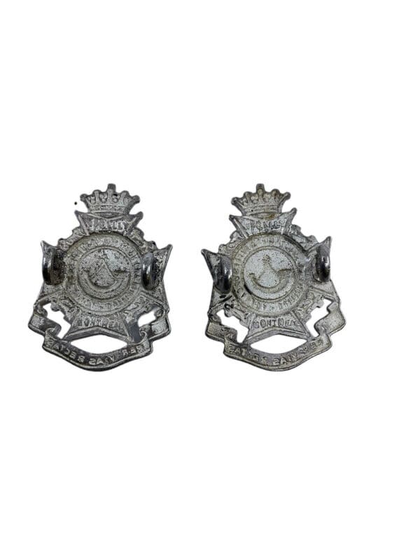 Canadian Militia Dufferin & Haldimand Rifles Of Canada Collar Badge Insignia