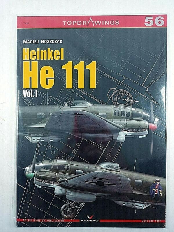 WW2 German Heinkel He 111 Volume 1 TOPDR WINGS 56 Reference Book