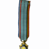 WW1 Belgian Green Enamel Cross Miniature Medal