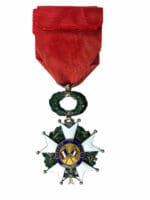 French Third Republic Legion Of Honour Enamelled Medal & Ribbon 1870