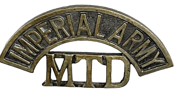 WW1 British BEF Imperial Army Mounted MTD Shoulder Title Insignia Single