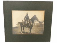 British Canadian Cavalry Officer Horse Mounted Portrait Photograph 14 x 10 Inch