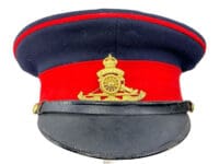 Pre WW1 Canadian Naval Pattern Artillery Officers Named Peak Cap Hat Size 7