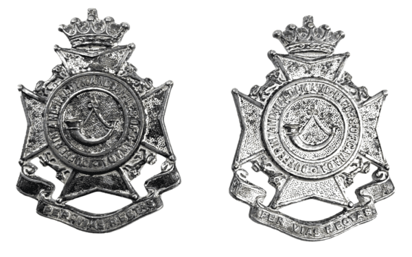 Canadian Militia Dufferin & Haldimand Rifles Of Canada Collar Badge Insignia