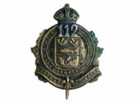WW1 Canadian CEF 112th Battalion Officers Collar Insignia Single